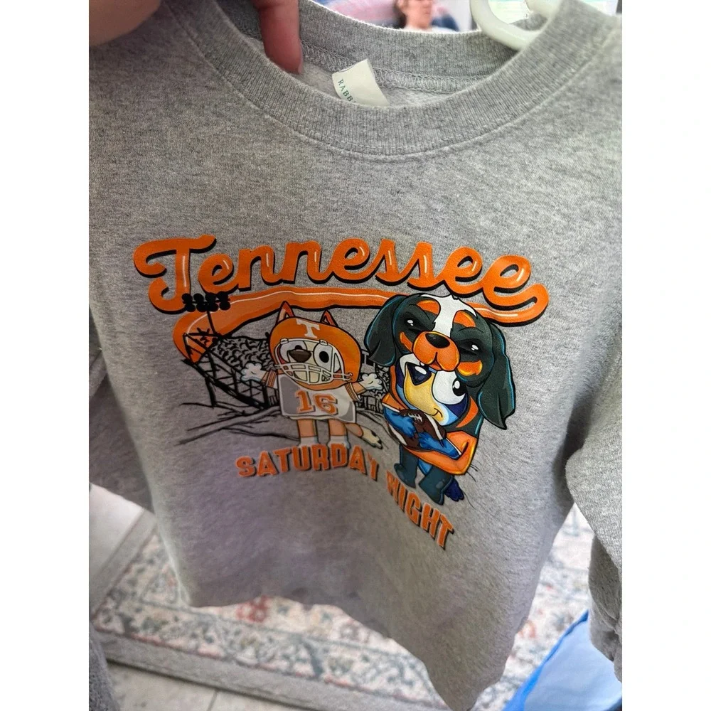University of Tennessee Volunteers Bluey mascot Smokey sweatshirt kids 4